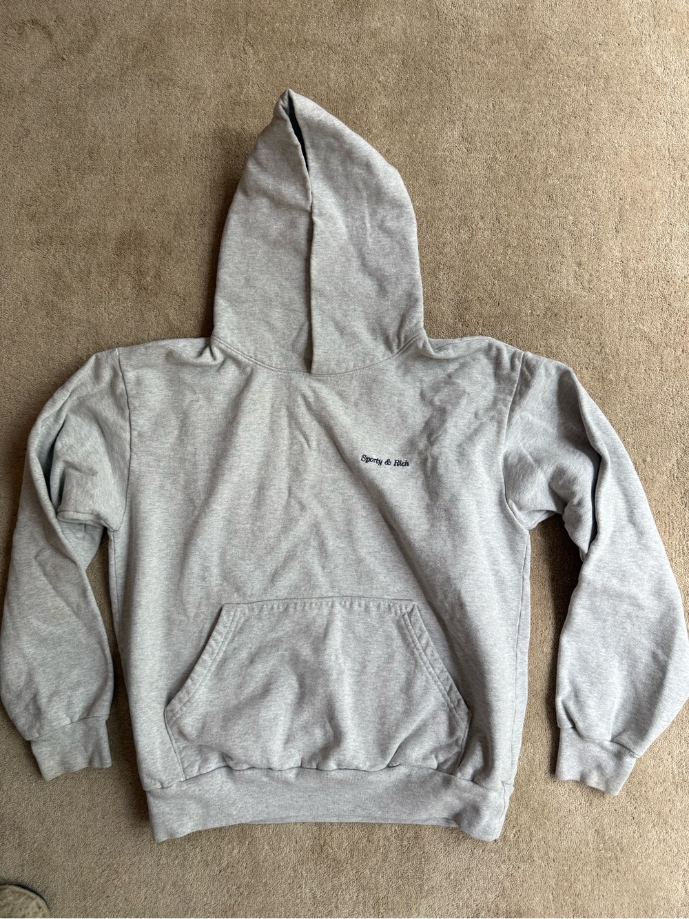 Sporty & Rich Gray Hoodie